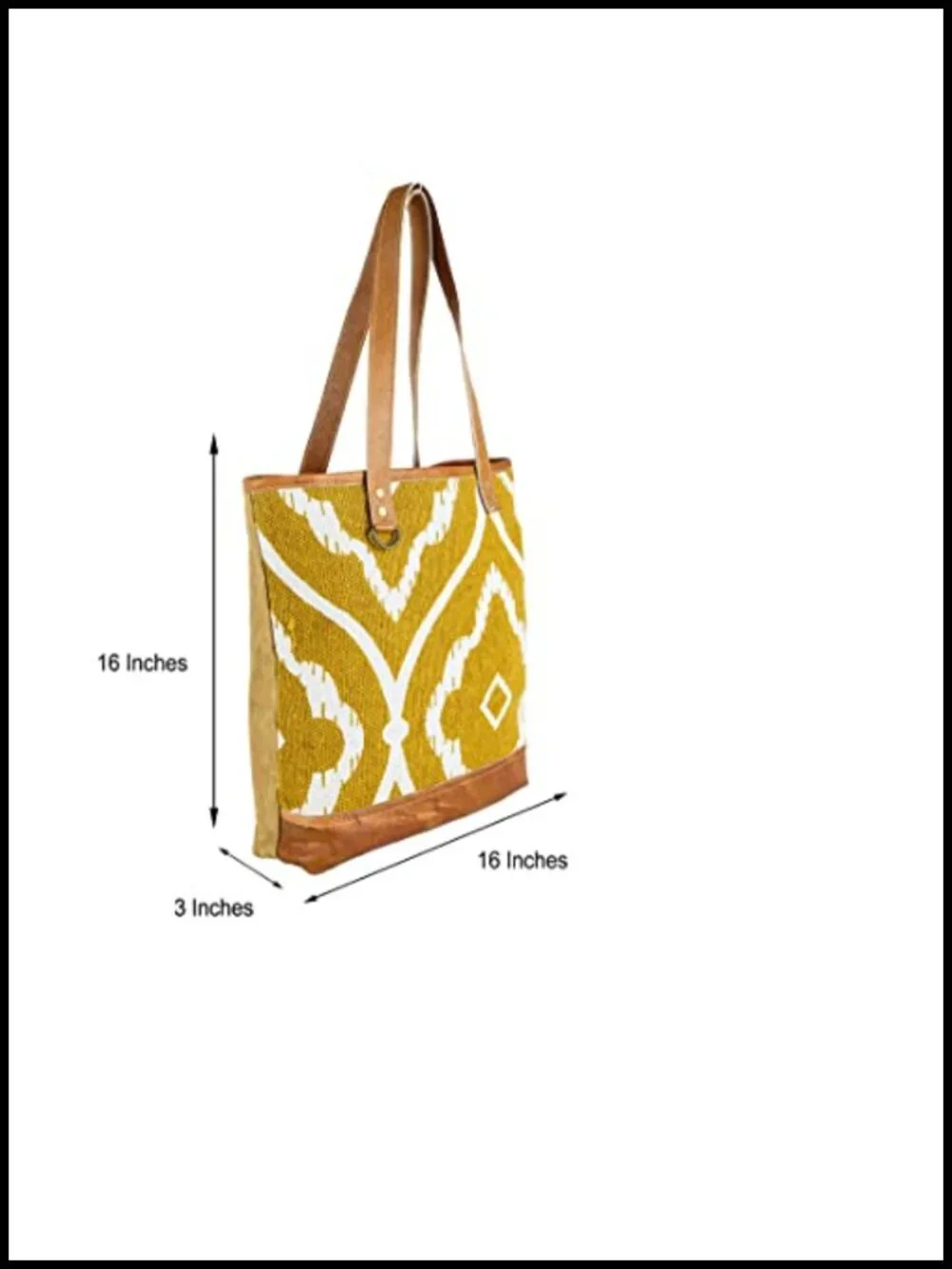 Upcycled Canvas and Leather Tote Bag with Zipper Closure, Heavy Duty Carry On